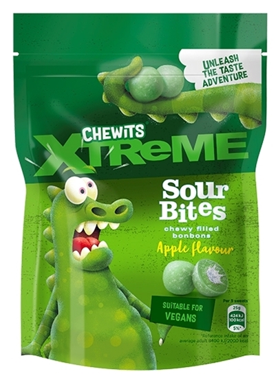 Picture of CHEWITS XTREME SOUR APPLE BITES 115G X 10