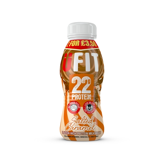 Picture of PM 2 FOR £3.50 UFIT PROTEIN SHAKE S/CARAMEL 310ml 