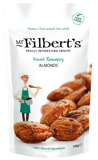 Picture of FILBERTS FRENCH ROSEMARY ALMONDS 100g x 12