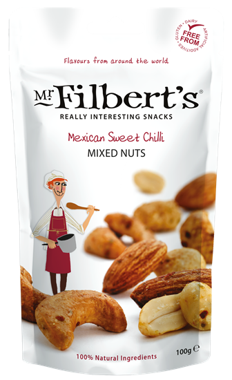 Picture of FILBERTS MEXICAN SWEET CHILLI MIXED NUTS 100g x 12