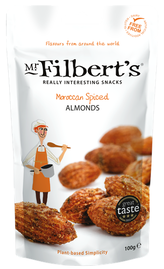 Picture of FILBERTS MOROCCAN SPICED ALMONDS 100g x 12