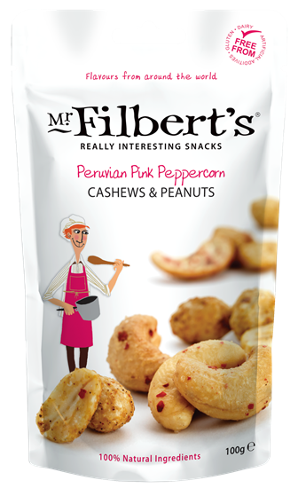 Picture of FILBERTS PINK P/CORN CASHEWS & PEANUTS 100g x 12