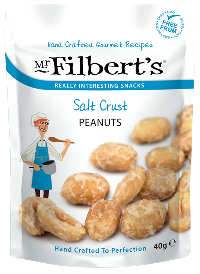 Picture of FILBERTS SALT CRUST PEANUTS 40g x 20