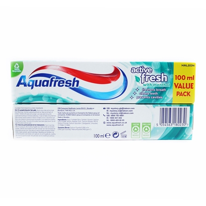 Picture of AQUAFRESH ACTIVE FRESH TOOTHPASTE 100ML X 12