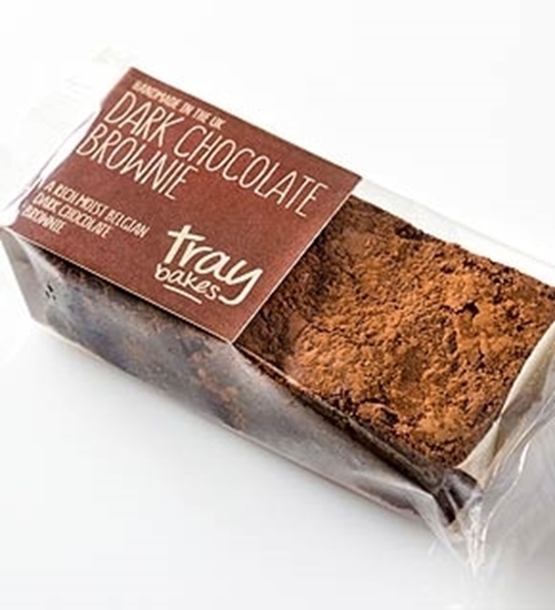 Picture of TRAYBAKES WRAPPED RICH  CHOCOLATE BROWNIE 1 X 12