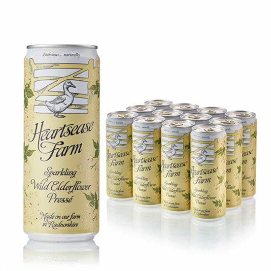 Picture of HEARTSEASE ELDERFLOWER CANS 330ml x 12