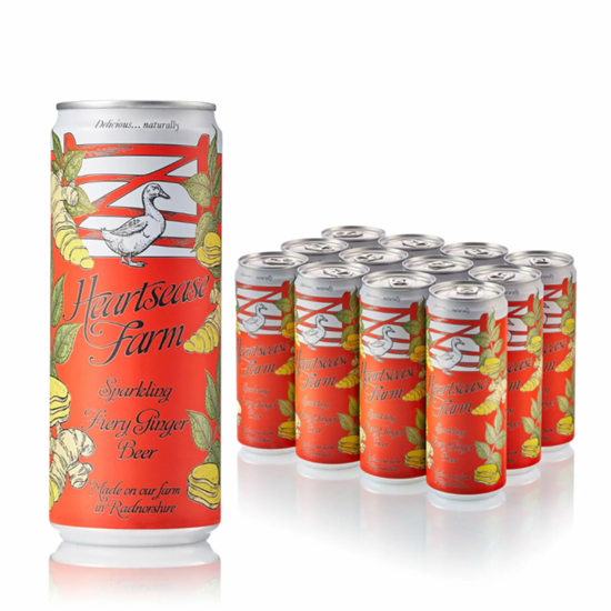 Picture of HEARTSEASE TRADITIONAL GINGER BEER CANS 330ml x 12