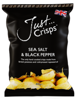 Picture of JUST CRISPS BLACK PEPPER & SEA SALT 40g x 24