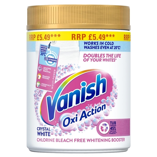 Picture of PM £5.49 VANISH OXI ACTION WHITE BOOSTER 470GM X 6