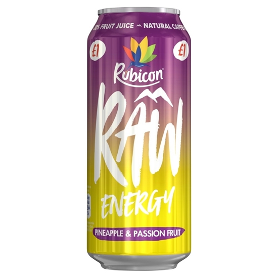 Picture of PM £1 RUBICON RAW PINEAPPLE & PASSION 500ml x 12