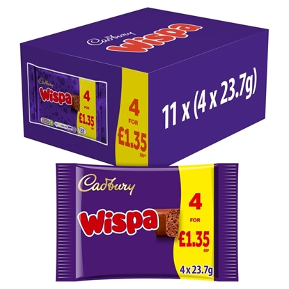 Picture of PM £1.65 CADBURY WISPA 94.8g 4PK x 11