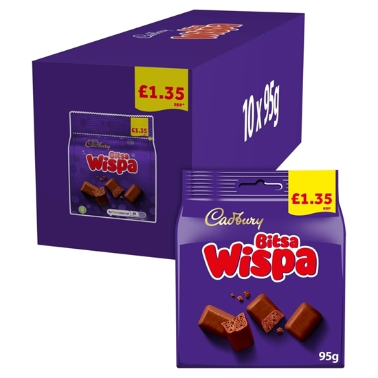 Picture of PM £1.50 CADBURY BITSA WISPA BAG 85G X 10