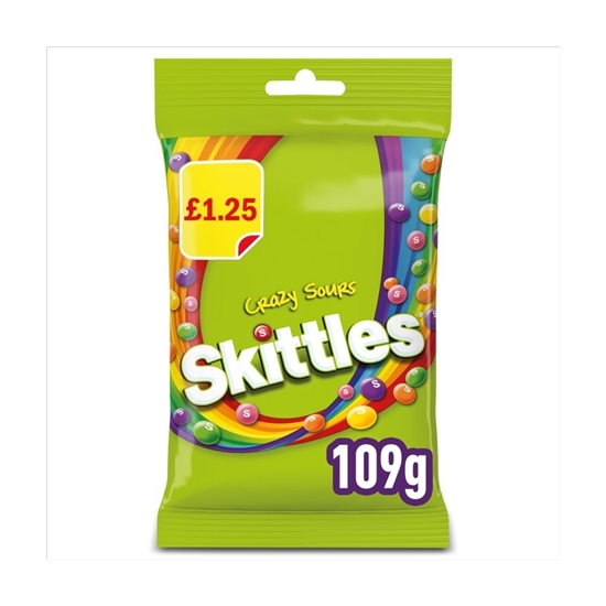 Picture of PM £1.25 SKITTLES SOURS 109G X 14