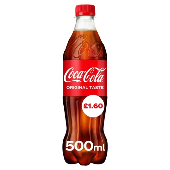 Picture of PM £1.60 COKE 500ML BOTTLE X 24