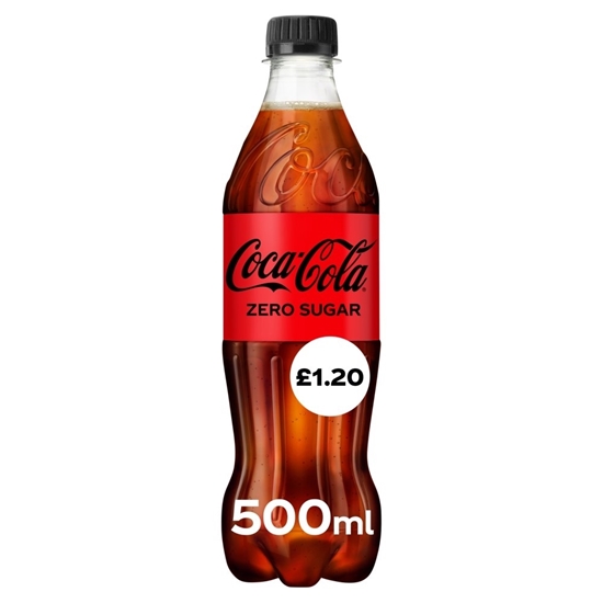 Picture of PM £1.20 COKE *ZERO* 500ML X 12