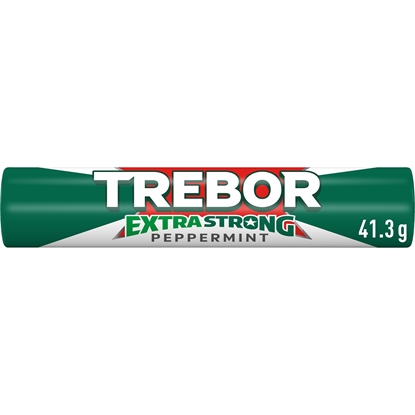 Picture of TREBOR EXTRA STRONG PEPPERMINT ROLLS (GREEN)X 40