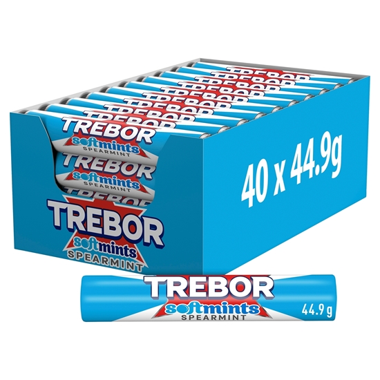 Picture of TREBOR SOFTMINTS SPEARMINT BLUE X 40