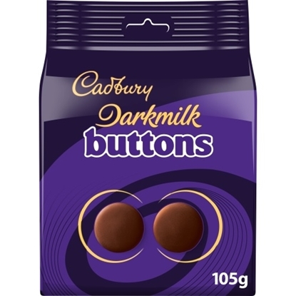 Picture of CADBURY DARK MILK BUTTONS POUCH 105G X 10