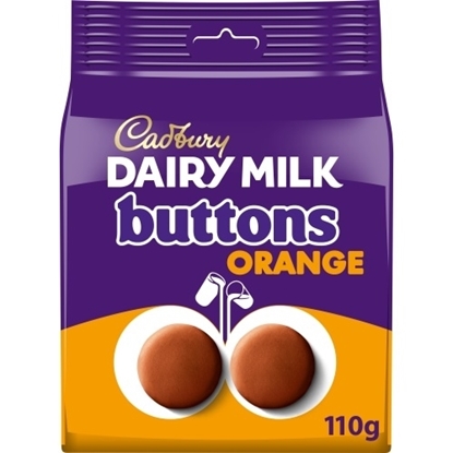 Picture of CADBURY ORANGE GIANT BUTTONS 110G X 10