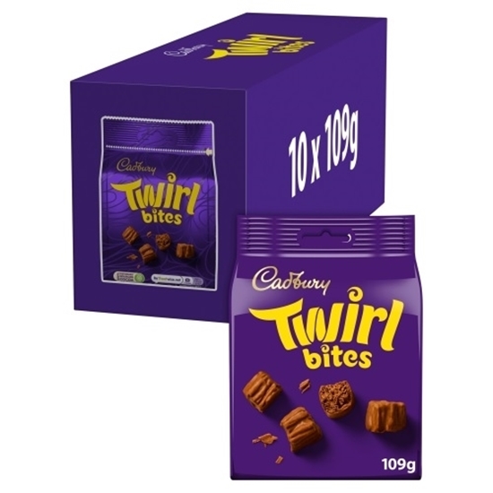 Picture of CADBURY TWIRL BITES POUCH 109G X 10