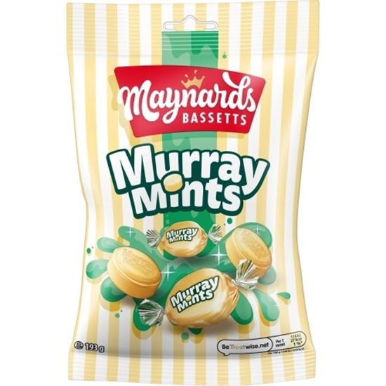 Picture of MAYNARDS BASSETTS MURRAY MINTS 193G BAGS X 12