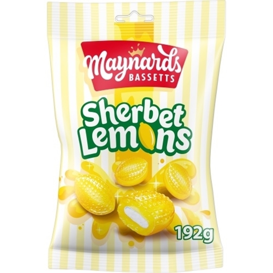 Picture of MAYNARDS BASSETTS SHERBET LEMONS 192G BAG X 12