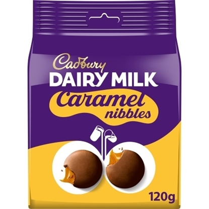 Picture of CADBURY CARAMEL NIBBLES POUCH 120G x10