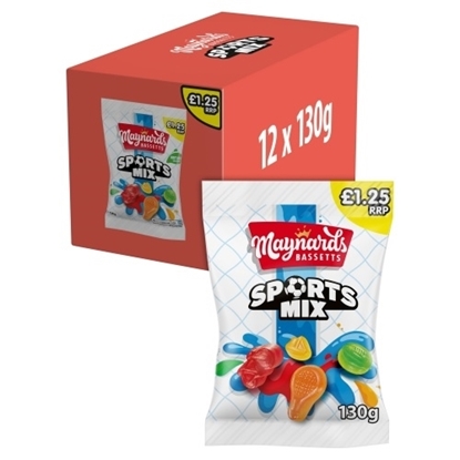 Picture of PM £1.35 MAYNARDS SPORTS MIXTURE BAG 130G x 10 