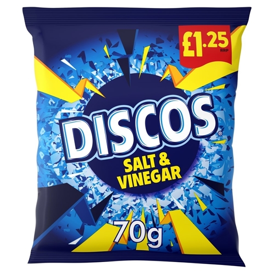 Picture of PM £1.25 DISCOS SALT & VINEGAR 70g x 16