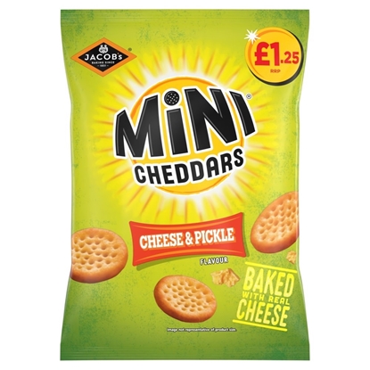 Picture of PM £1.25 MINI CHEDDARS CHEESE & PICKLE 90g x 15