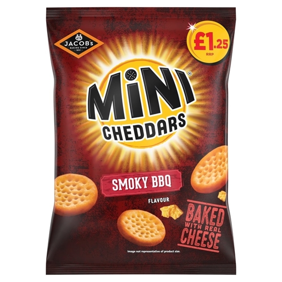 Picture of PM £1.25 MINI CHEDDARS SMOKY BBQ 90g x 15