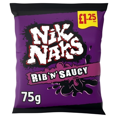 Picture of PM £1.25 NIK NAKS RIB N SAUCY 75g x 20