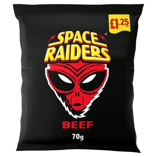 Picture of PM £1.25 SPACE RAIDERS BEEF 70G X 20