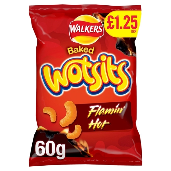 Picture of PM £1.35 WOTSITS SWEET N SPICY FLAMIN HOT 60G X 18