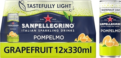 Picture of SAN PELLEGRINO GRAPEFRUIT CANS 330ML x 12