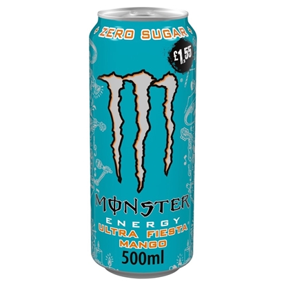 Picture of PM £1.55 MONSTER ULTRA ZERO FIESTA MANGO 500ml x12