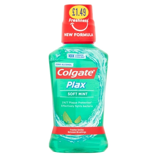 Picture of PM £1.49 COLGATE MOUTHWASH PLAX SOFTMINT 250ML x 6