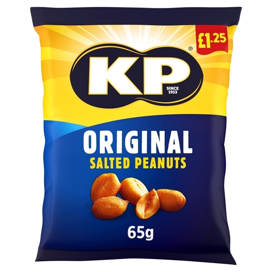 Picture of PM £1.25 KP SALTED NUTS 65G(BOX)x16