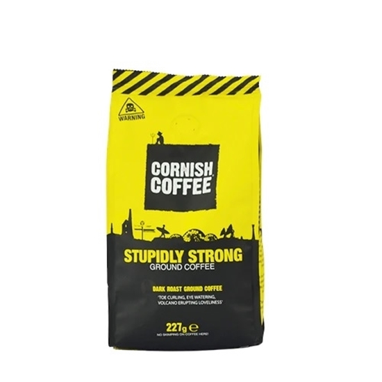 Picture of CORNISH COFFEE STUPIDLY STRONG GR. COFFEE 227G X6 