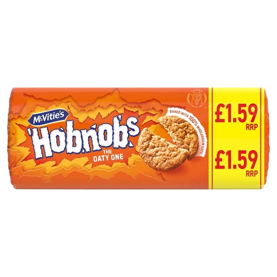 Picture of PM £1.59 MCVITIES HOBNOBS ORIGINAL 255G x 12