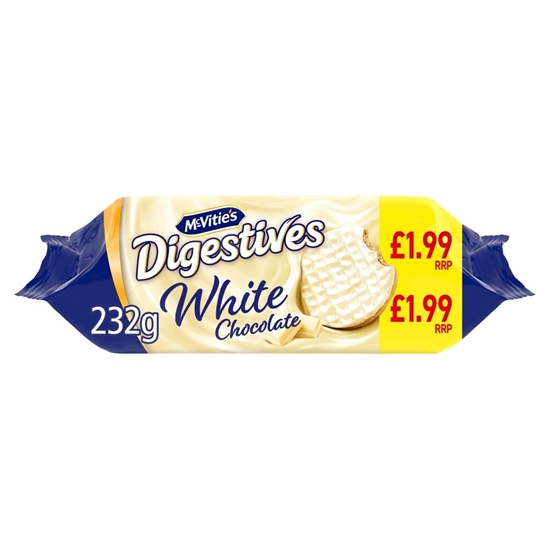 Picture of PM £1.99 MCVITIES WHITE CHOC DIGESTIVE 232g x 12