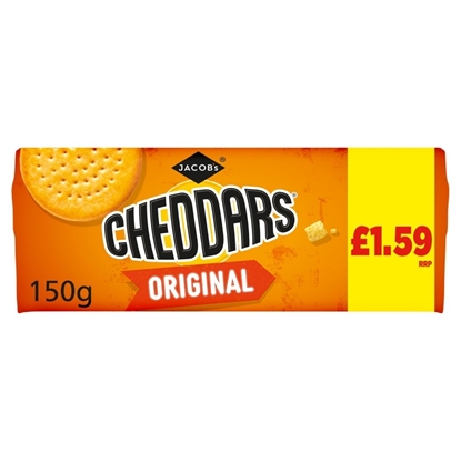 Picture of PM £1.59 JACOBS CHEDDARS 150G X 12