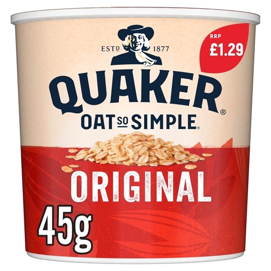 Picture of PM £1.29 QUAKER OAT SO SIMPLE POTS ORIGINAL X 8