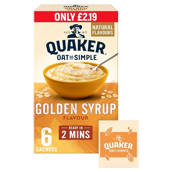 Picture of PM £2.19 QUAKER OAT SO SIMPLE G/SYRUP 216G X 8