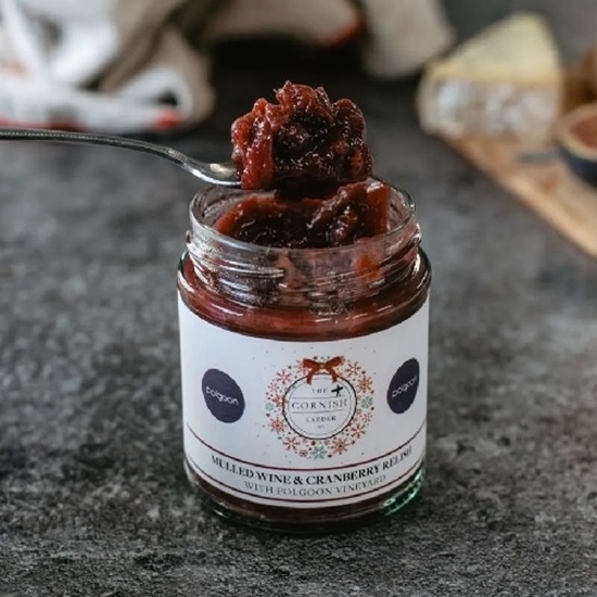 Picture of CORNISH LARDER MULLED WINE/CRANBERRY RELISH 227g