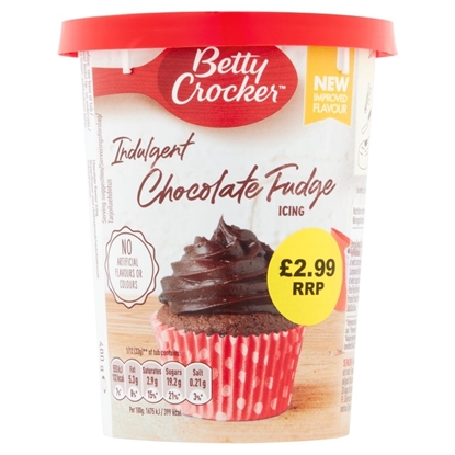 Picture of PM £2.99 BETTY CROCKER CHOC FUDGE ICING 400g x 4