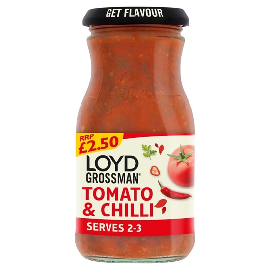 Picture of PM £1.99 LOYD GROSSMAN TOMATO & CHILLI 350G X 6