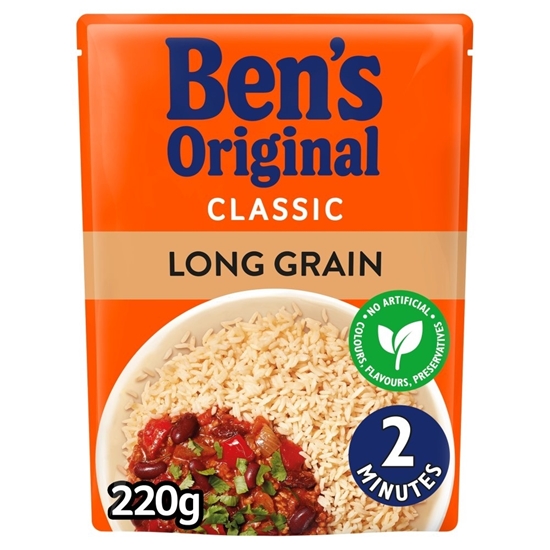 Picture of BENS LONG GRAIN RICE 220G X 6 POUCH