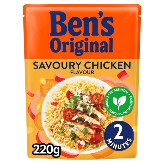 Picture of BENS SAVOURY CHICKEN FLAVOUR RICE 220Gx6