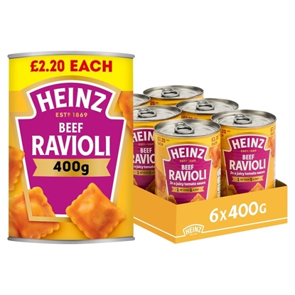 Picture of PM £2.20 HEINZ *RAVIOLI* 400Gx6 